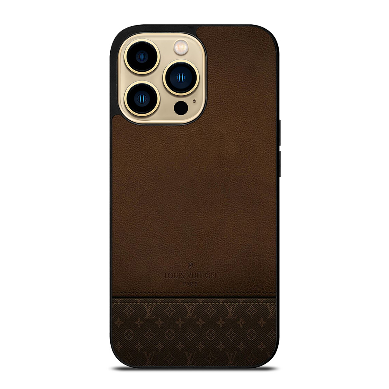 LOUIS VUITTON PARIS LV LOGO LEATHER BAG iPhone 14 Pro